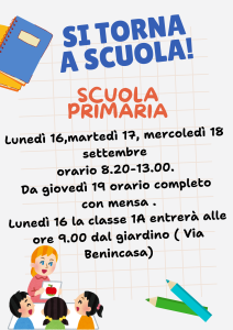 Inizia un nuovo anno scolastico. Auguriamo di intraprendere questo nuovo cammino con serenità inseme ai vostri figli e figlie!